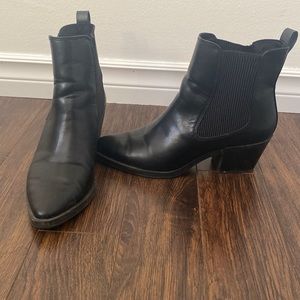 Black ankle boots